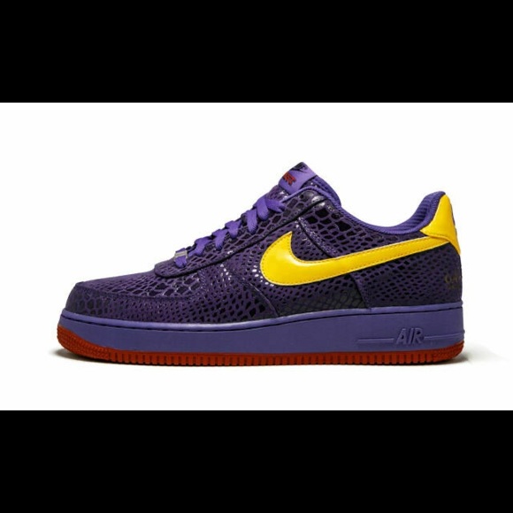 Nike Air Force 1 (AF1) Low Premium Eddie Cruz Purple Red Yellow Sz12 Snakeskin - Picture 10 of 16